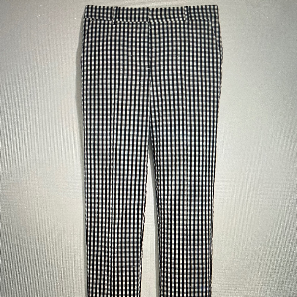 J.Crew Gingham Skimmer Cropped Pants